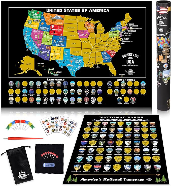 Scratch-Off Map of the USA