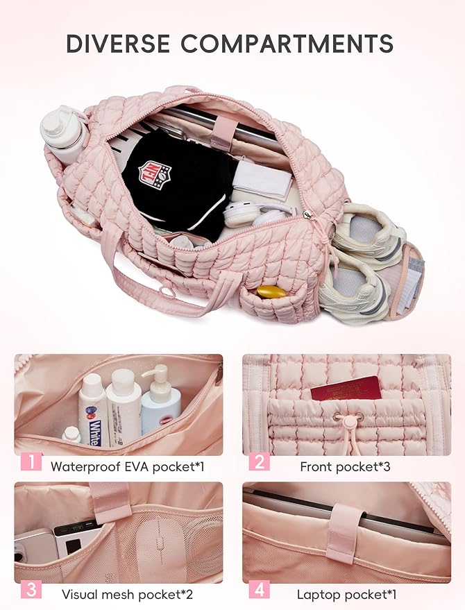 CLUCI Quilted Duffel Bag